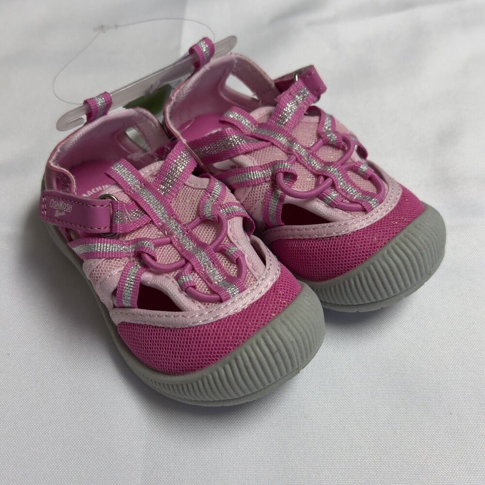 OshKosh Everplay Flexible Outsole Bump Toe Sandal Toddler Size 5 Pink
